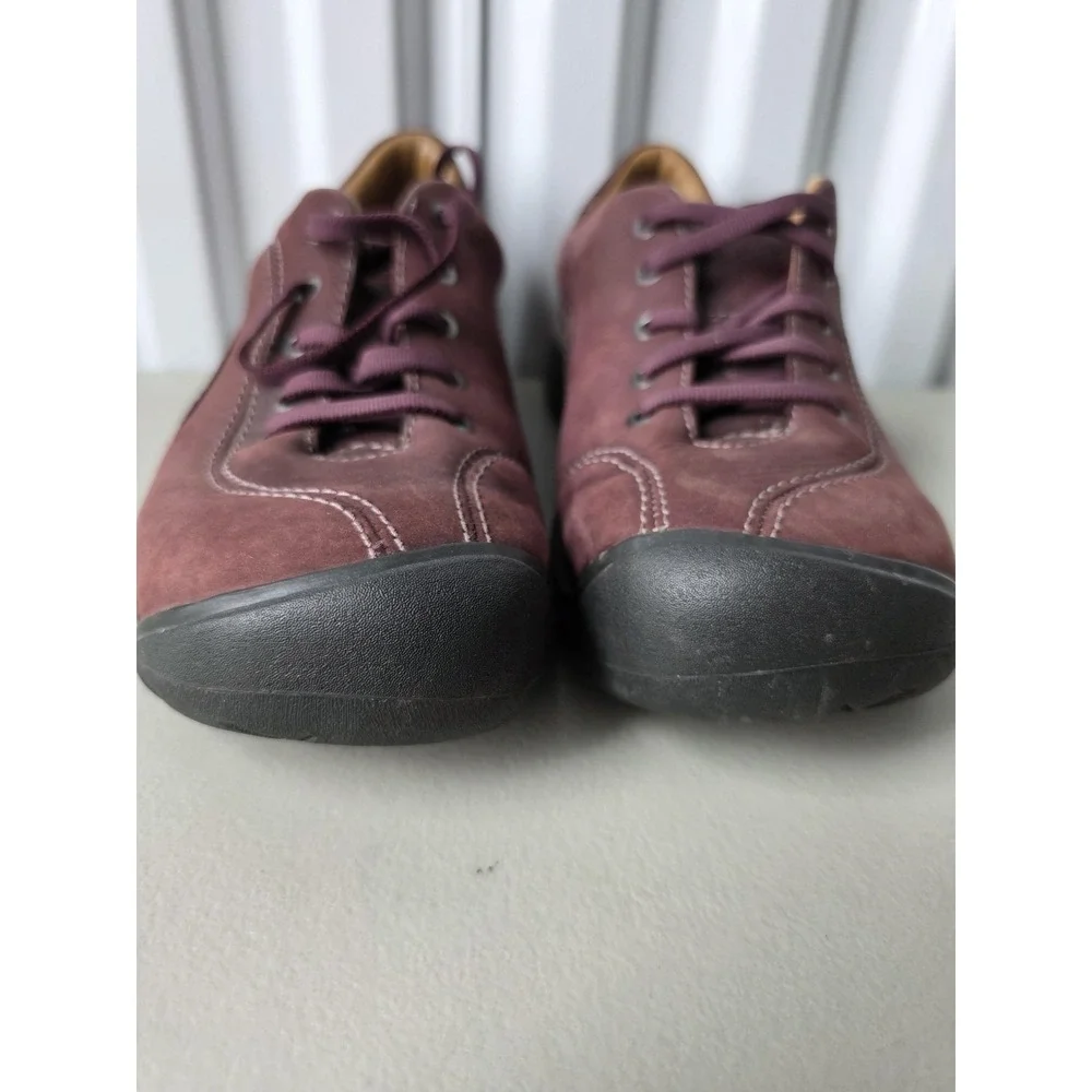 Keen Shoes Womens Size 8.5 Purple Nubuck Lace Up Casual Walking Sneaker Comfort